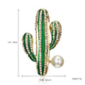 Rhinestone Cactus Brooch PA3276 - view 2