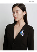 Fox Rhinestone Brooch PA3305