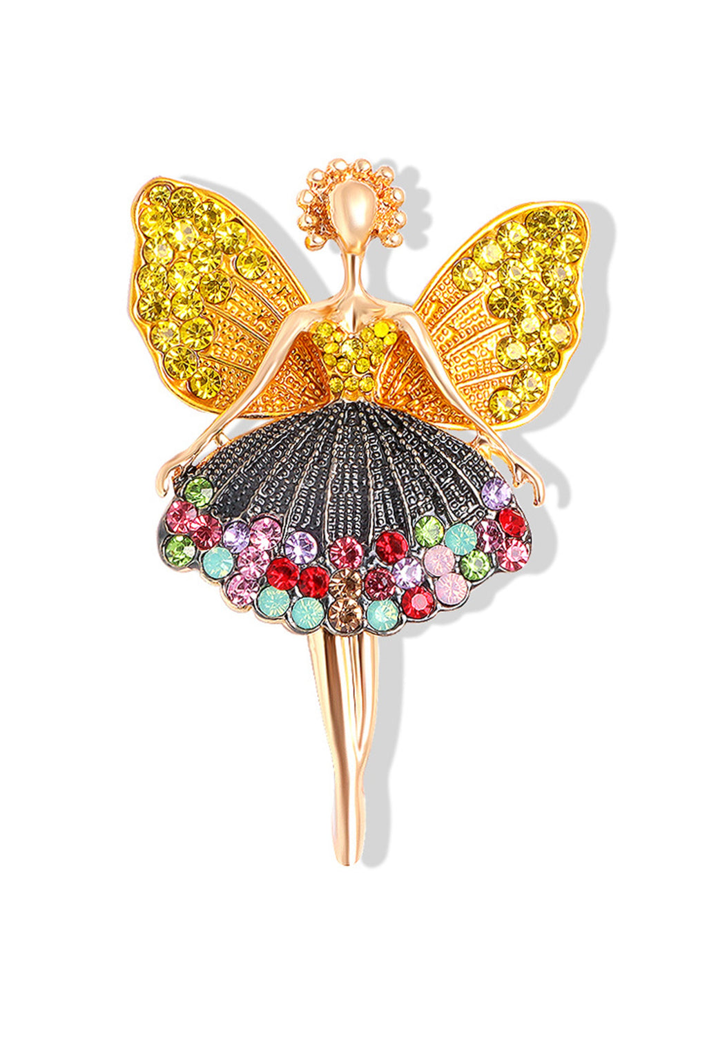 Butterfly Alloy Rhinestone Brooch PA3309 - view 4