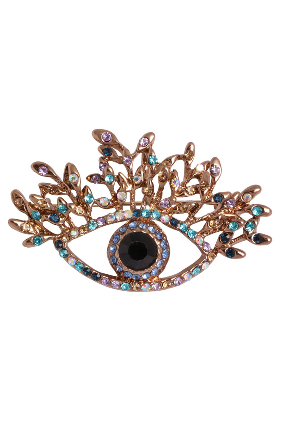 Evil Eye Rhinestone Brooch PA3328