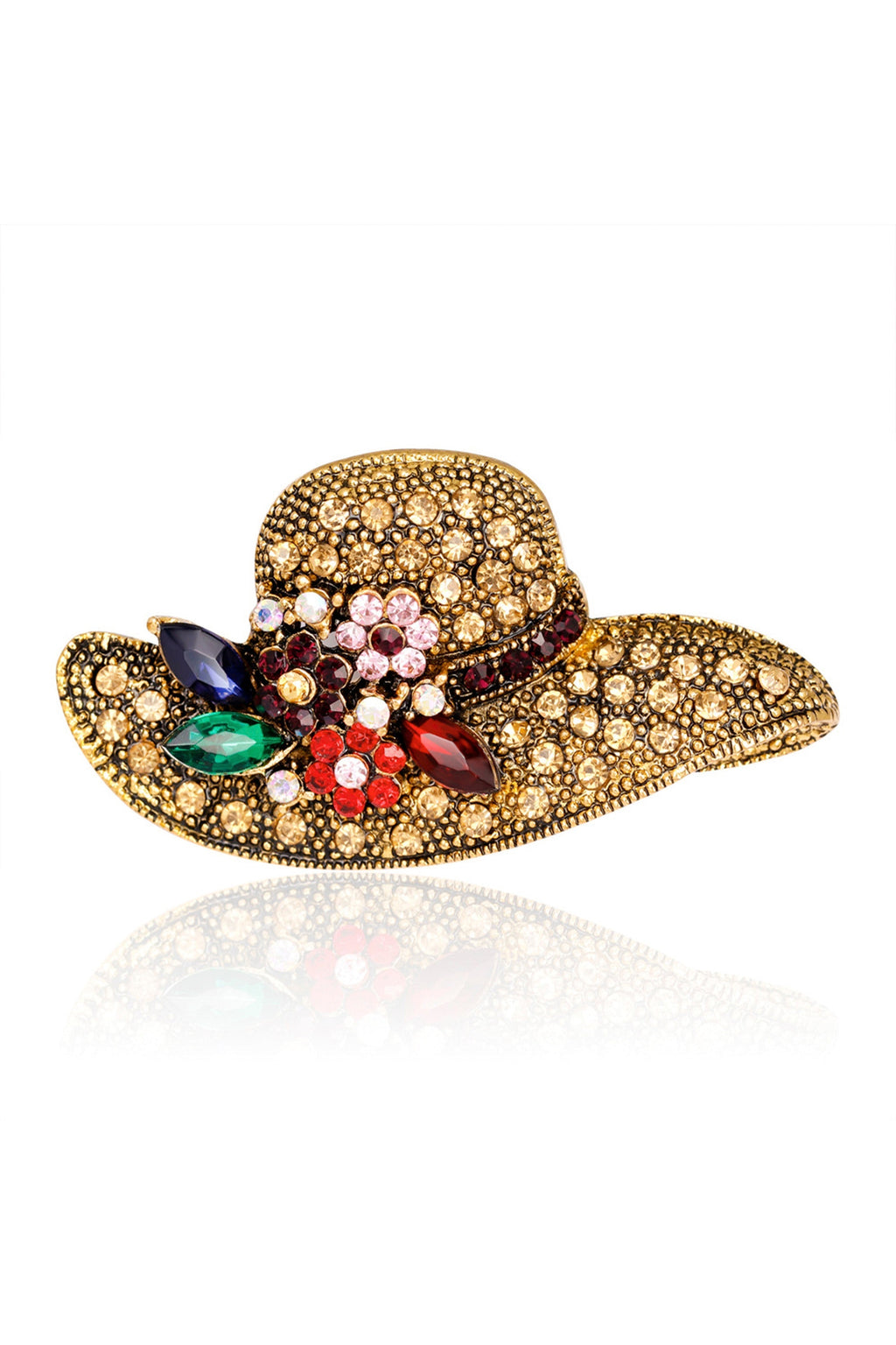 Hat Rhinestone Brooch PA3332