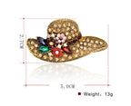 Hat Rhinestone Brooch PA3332