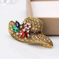 Hat Rhinestone Brooch PA3332