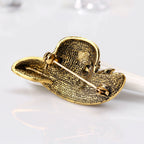 Hat Rhinestone Brooch PA3332