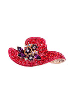 Hat Rhinestone Brooch PA3332