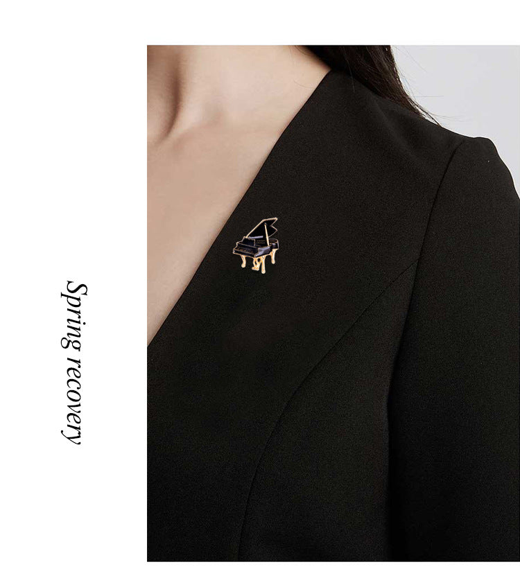 Piano Alloy Brooch PA3336