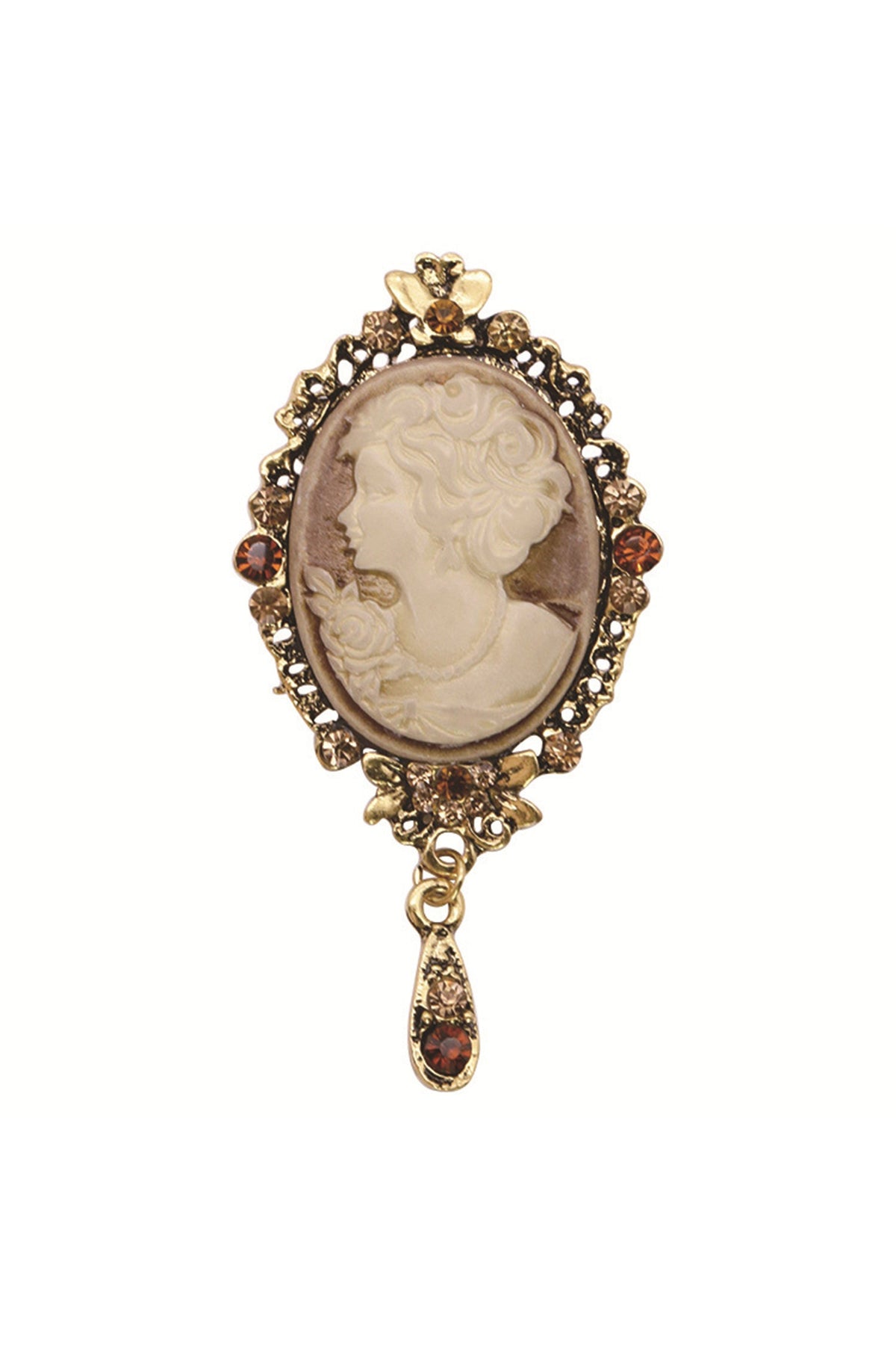 Baroque Portrait Brooch PA3344