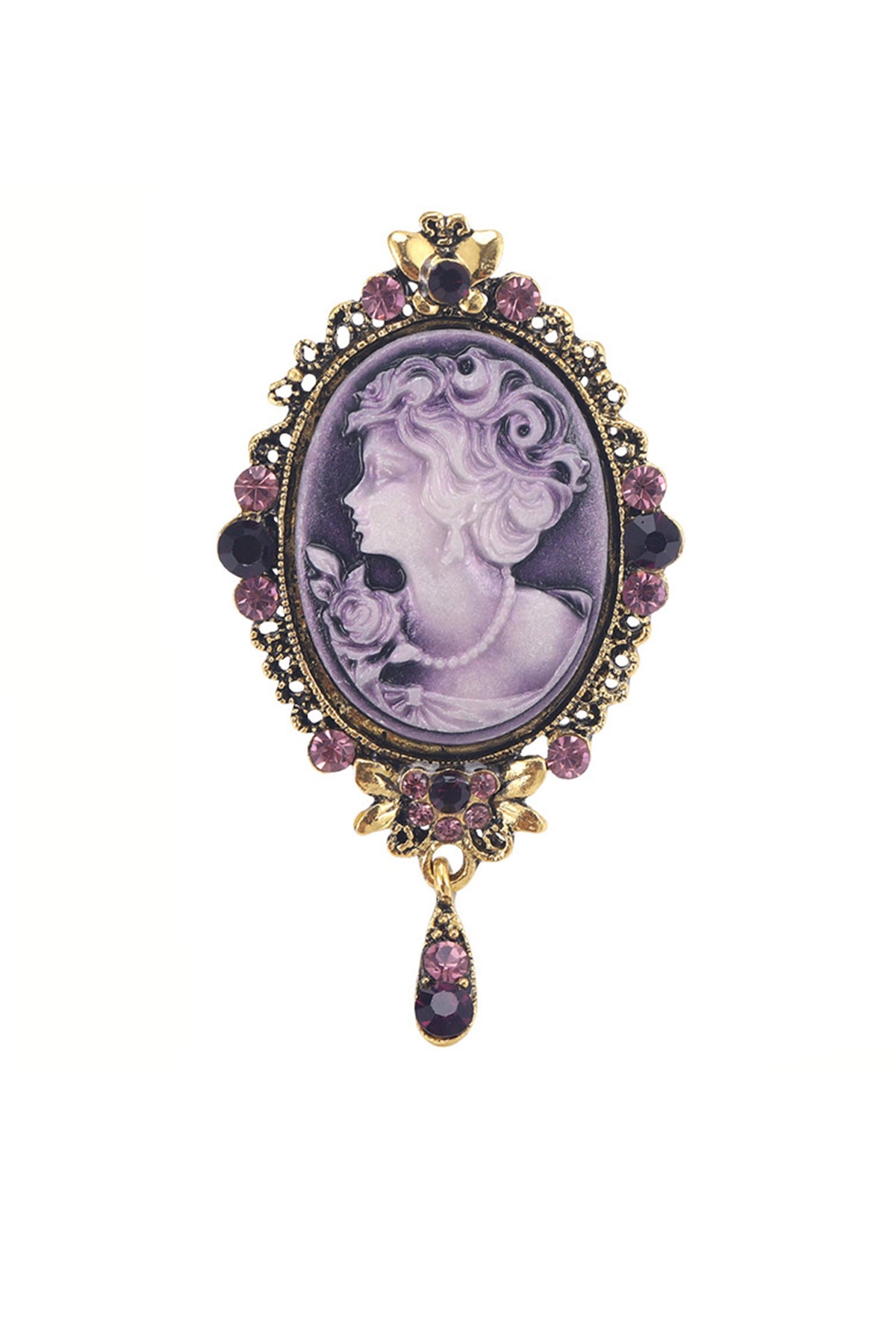 Baroque Portrait Brooch PA3344