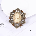Baroque Portrait Brooch PA3345