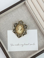 Baroque Portrait Brooch PA3345