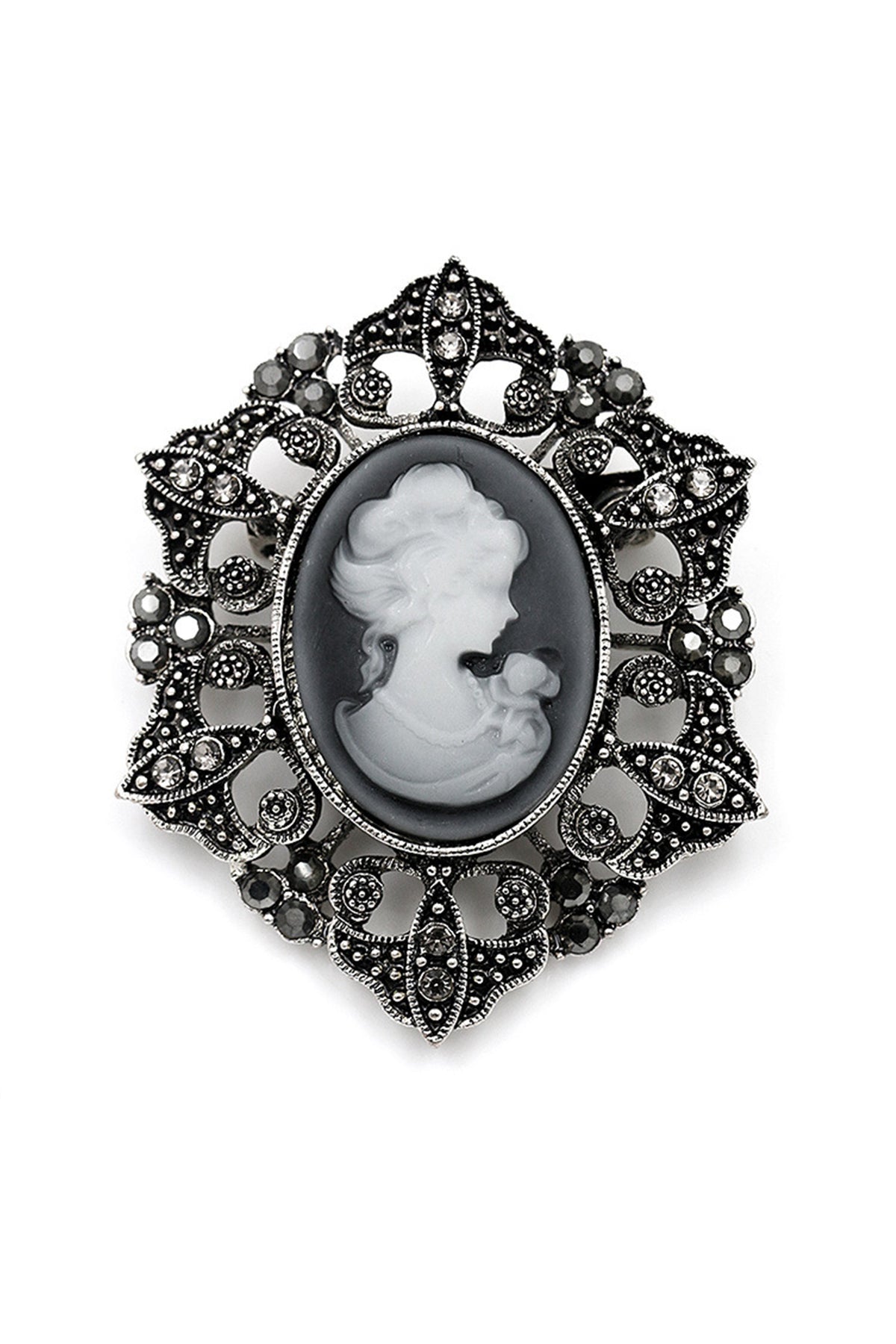 Baroque Portrait Brooch PA3345