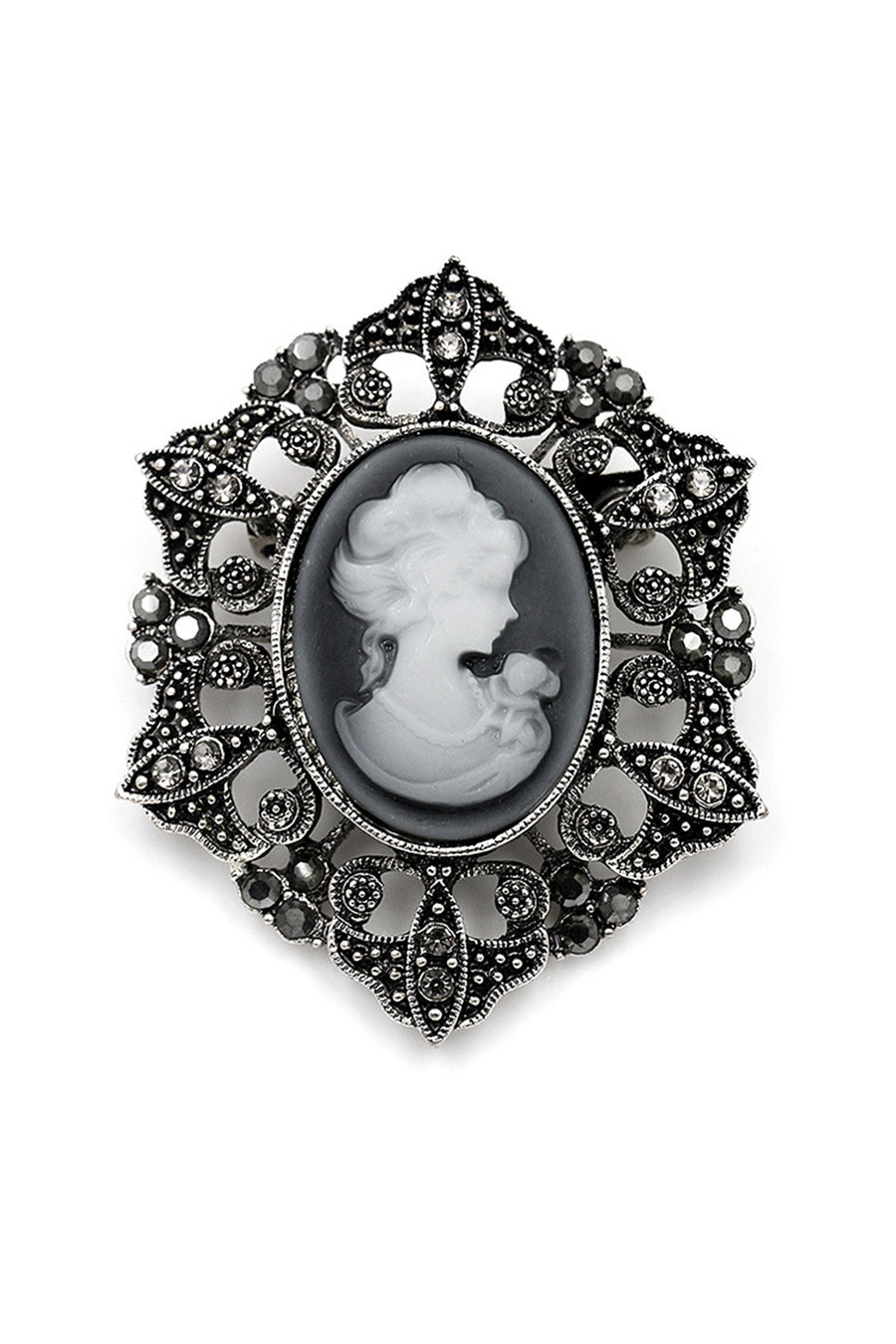 Baroque Portrait Brooch PA3345