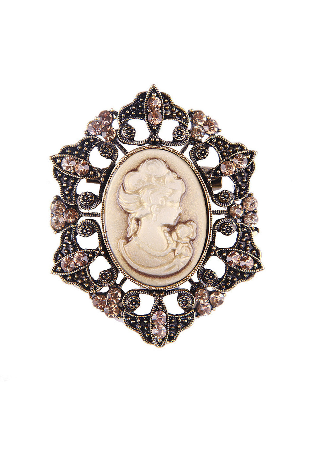Baroque Portrait Brooch PA3345