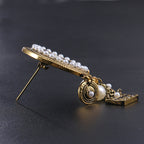 Pearl Portrait Tassel Brooch PA3347