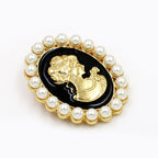 Baroque Portrait Brooch PA3348