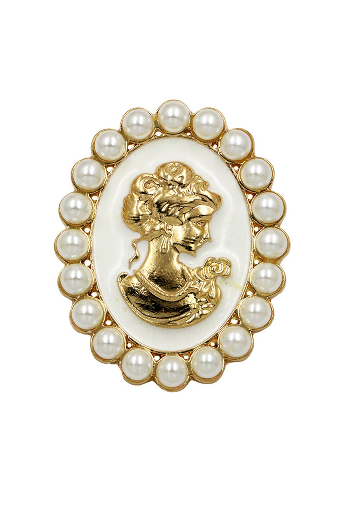 Baroque Portrait Brooch PA3348