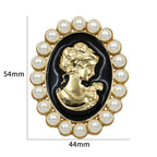 Baroque Portrait Brooch PA3348
