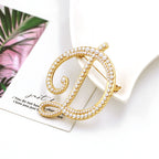 Alphabet Pearl Brooch PA3349