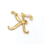 Alphabet Pearl Brooch PA3349
