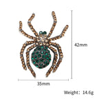 Spider Rhinestone Brooch PA3356