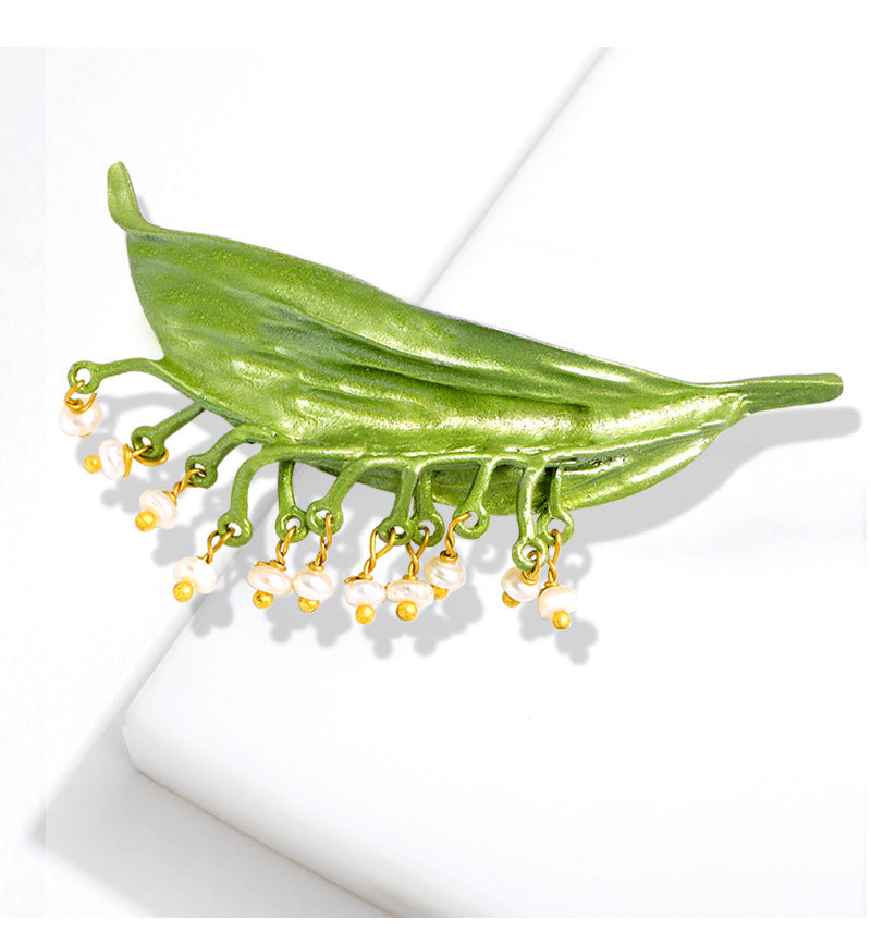 Leaf Alloy Brooch PA3358