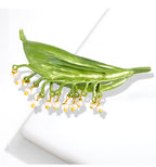Leaf Alloy Brooch PA3358