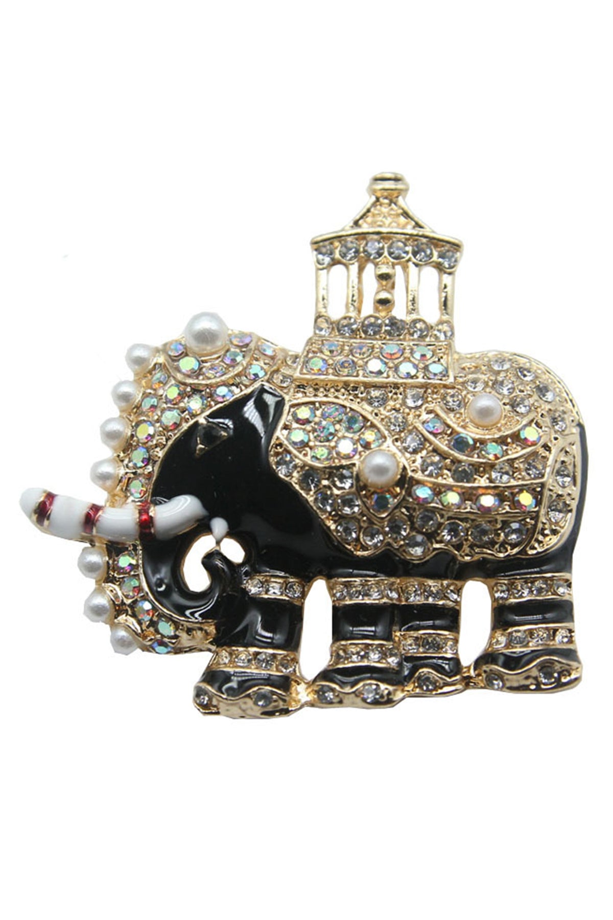 Elephant Rhinestone Brooch PA3367