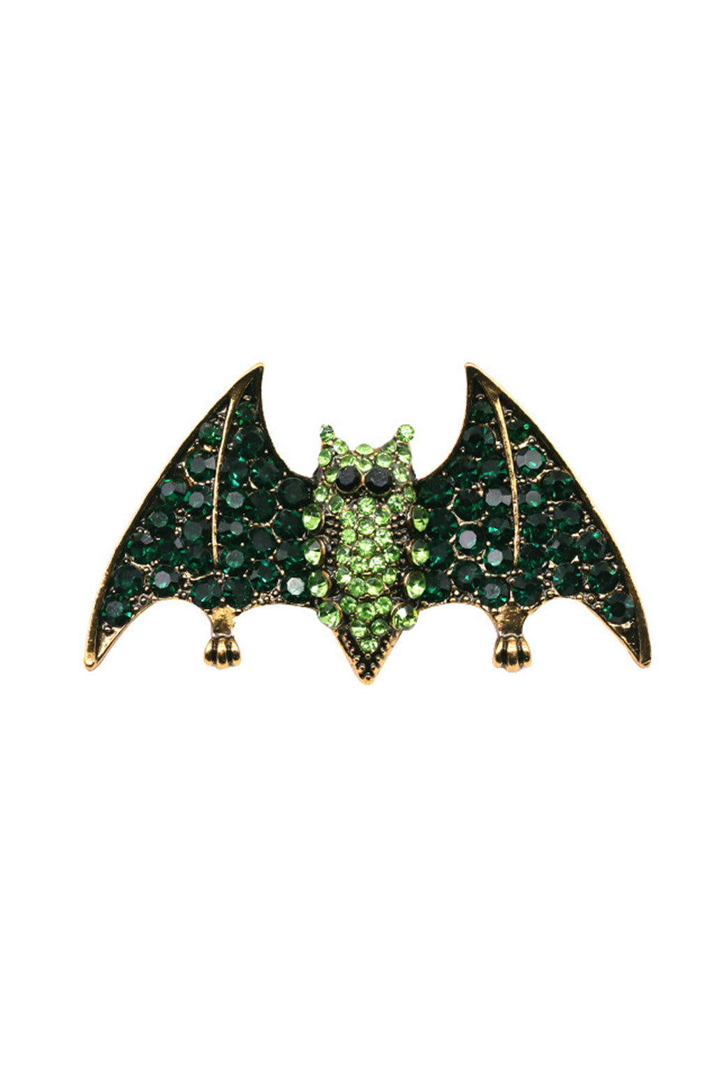 Alloy Rhinestone Bat Brooch PA3372