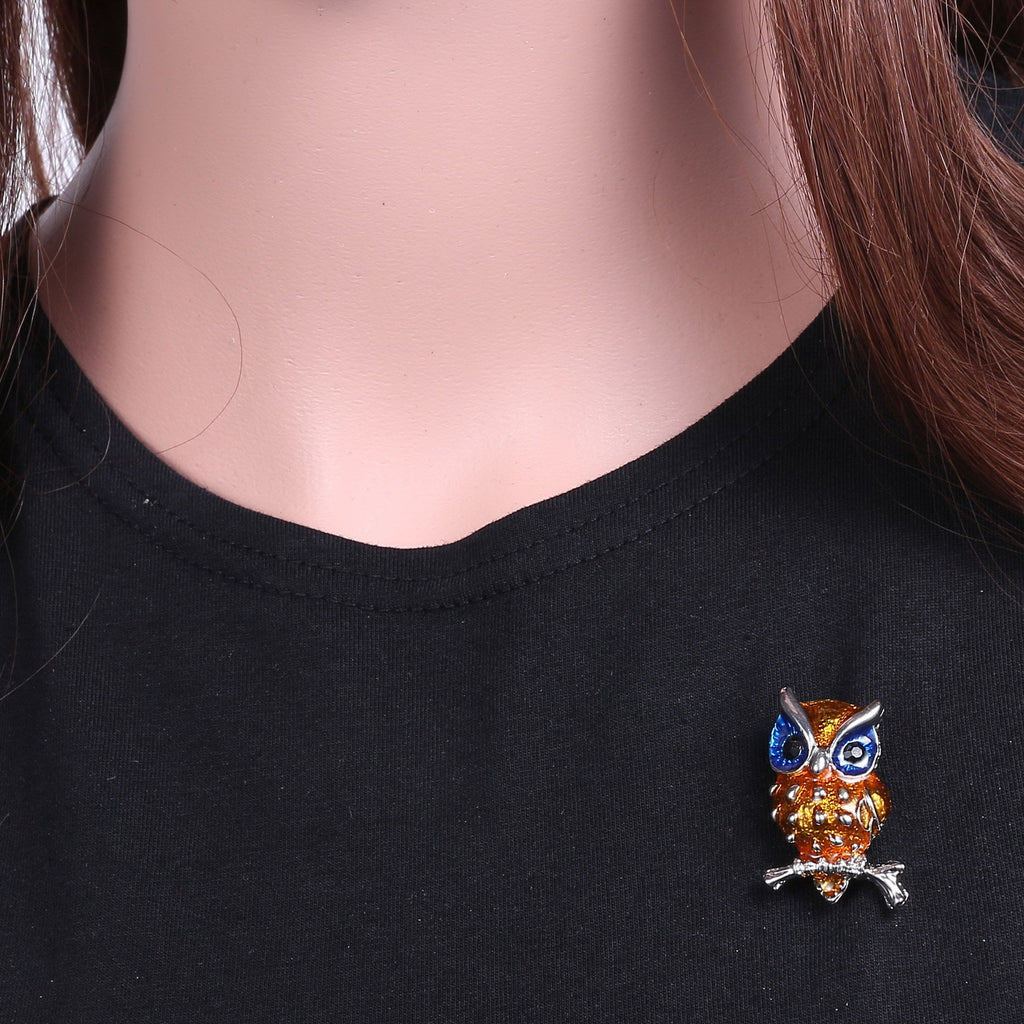 Alloy Owl Brooch PA3382