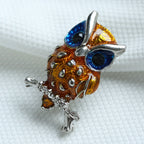 Alloy Owl Brooch PA3382