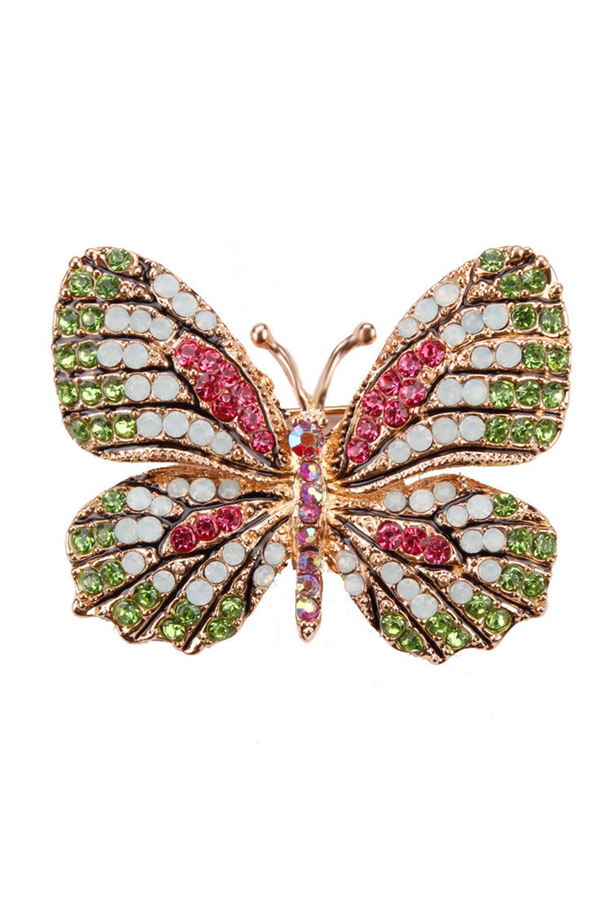 Butterfly Rhinestone Brooch PA3403