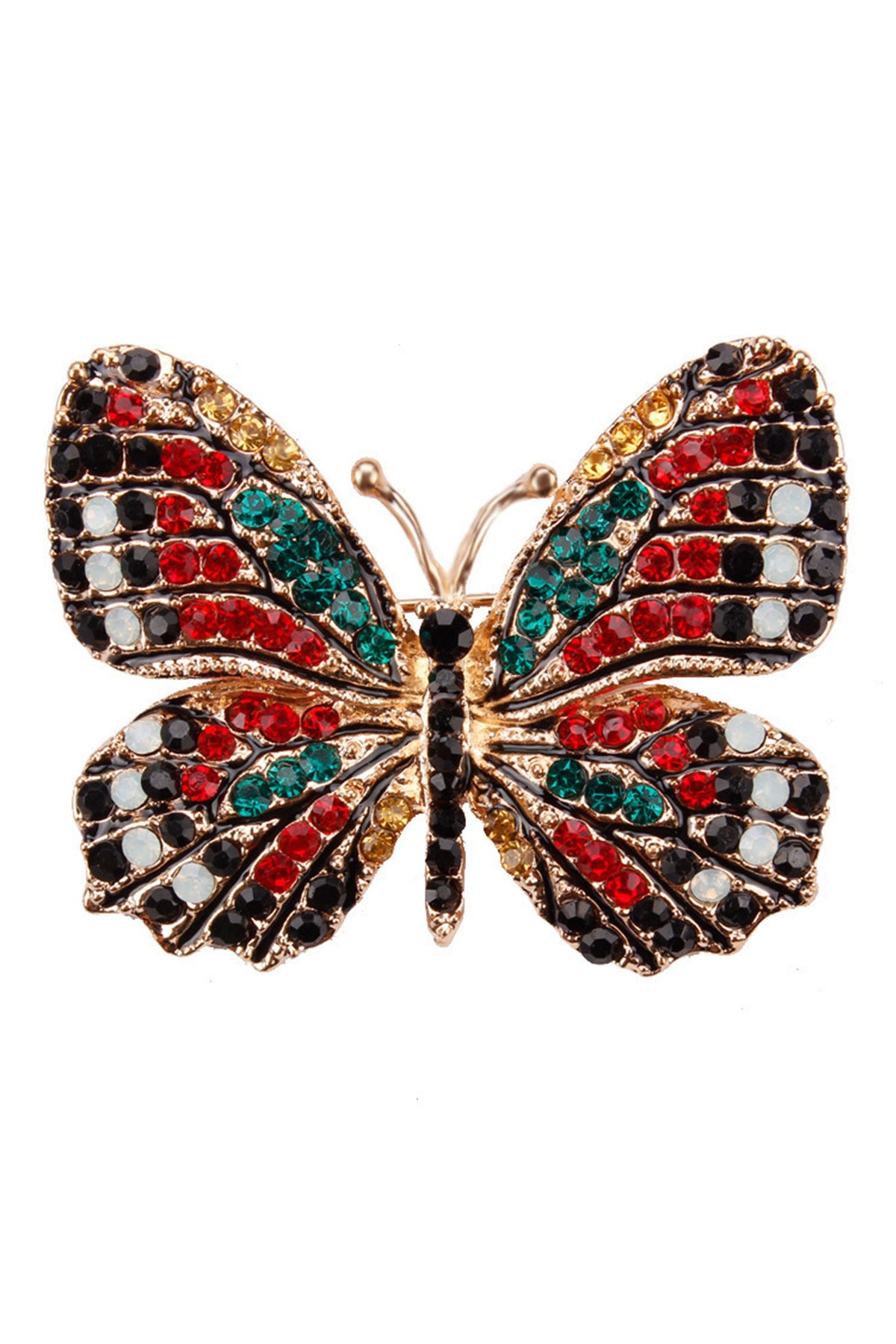 Butterfly Rhinestone Brooch PA3403