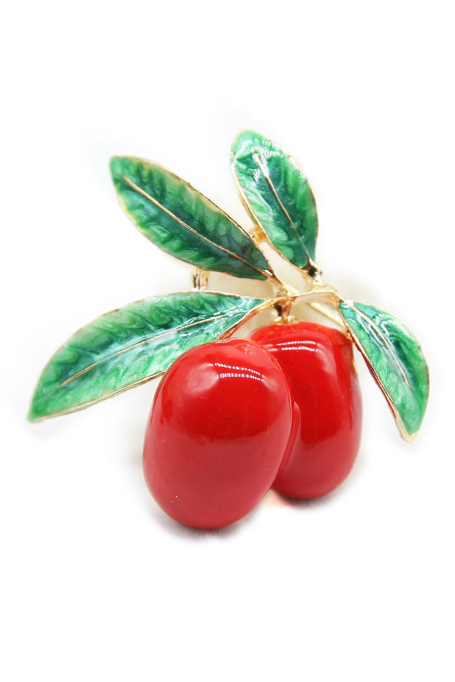 Cherry Alloy Brooch PA3405