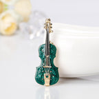 Guitar Rhinestone Brooch PA3412