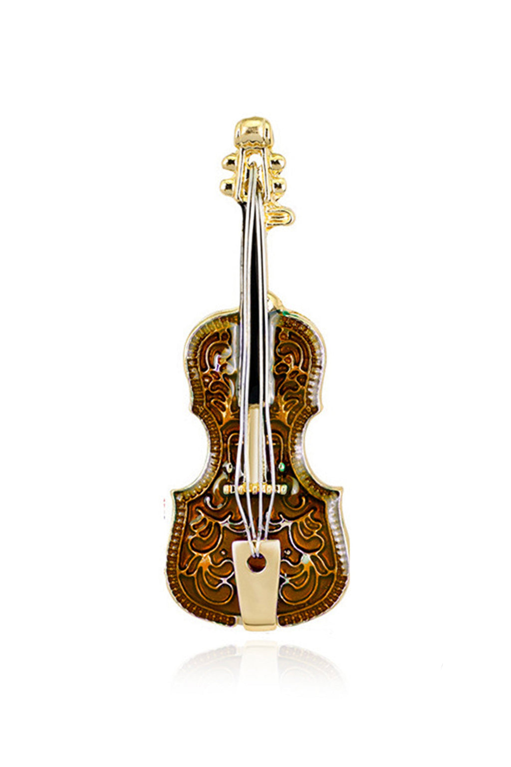 Guitar Rhinestone Brooch PA3412
