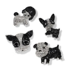 Alloy Crystal Puppy Brooch PA3425