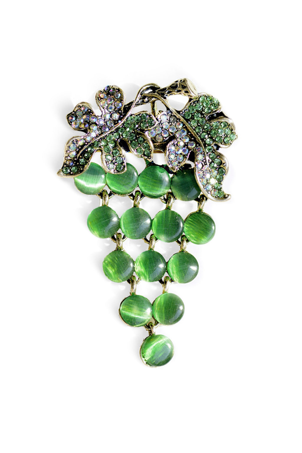 Grape Rhinestone Brooch PA3428