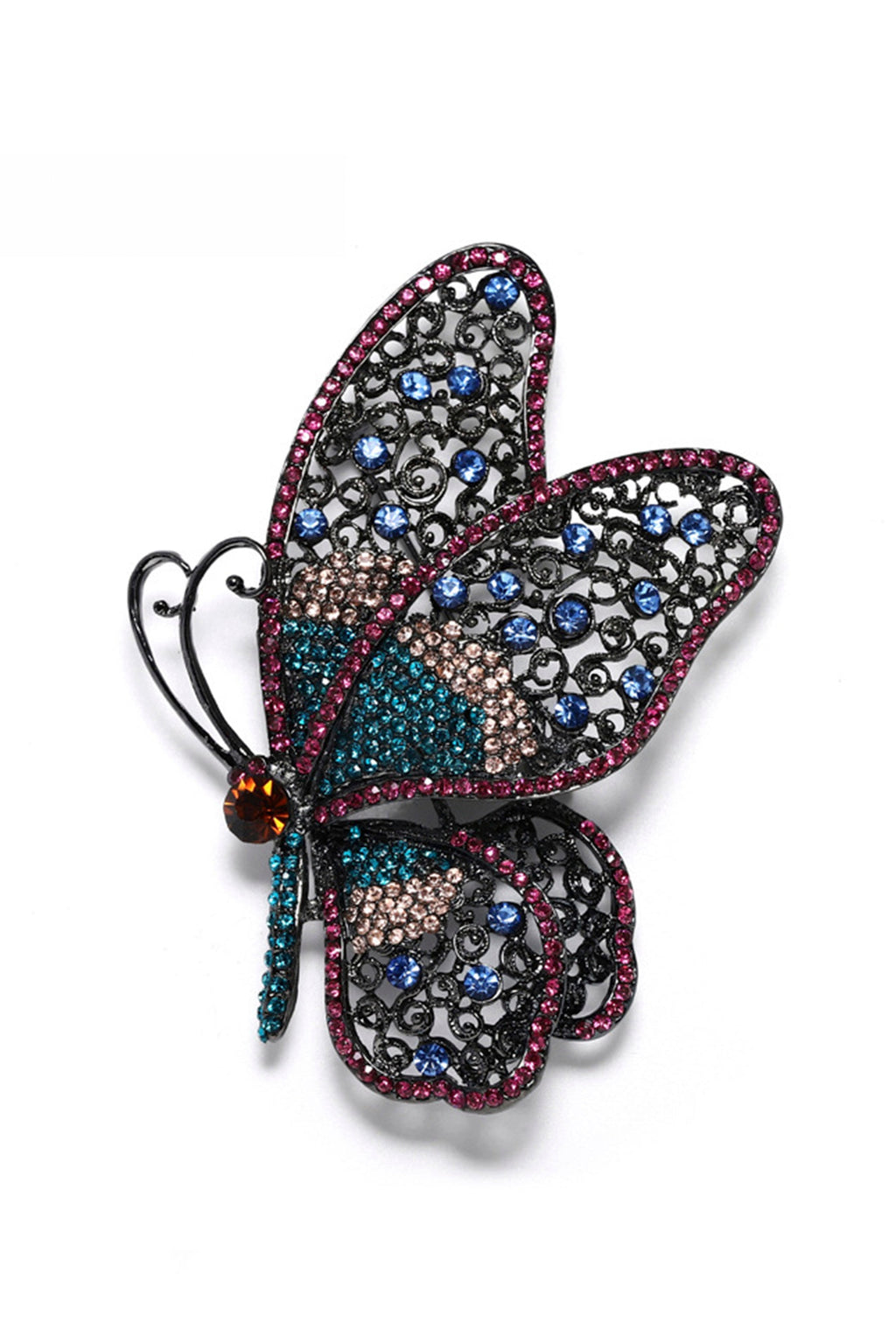 Butterfly Rhinestone Brooch PA3429