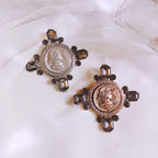 Baroque Relief Cross Brooch PA3438