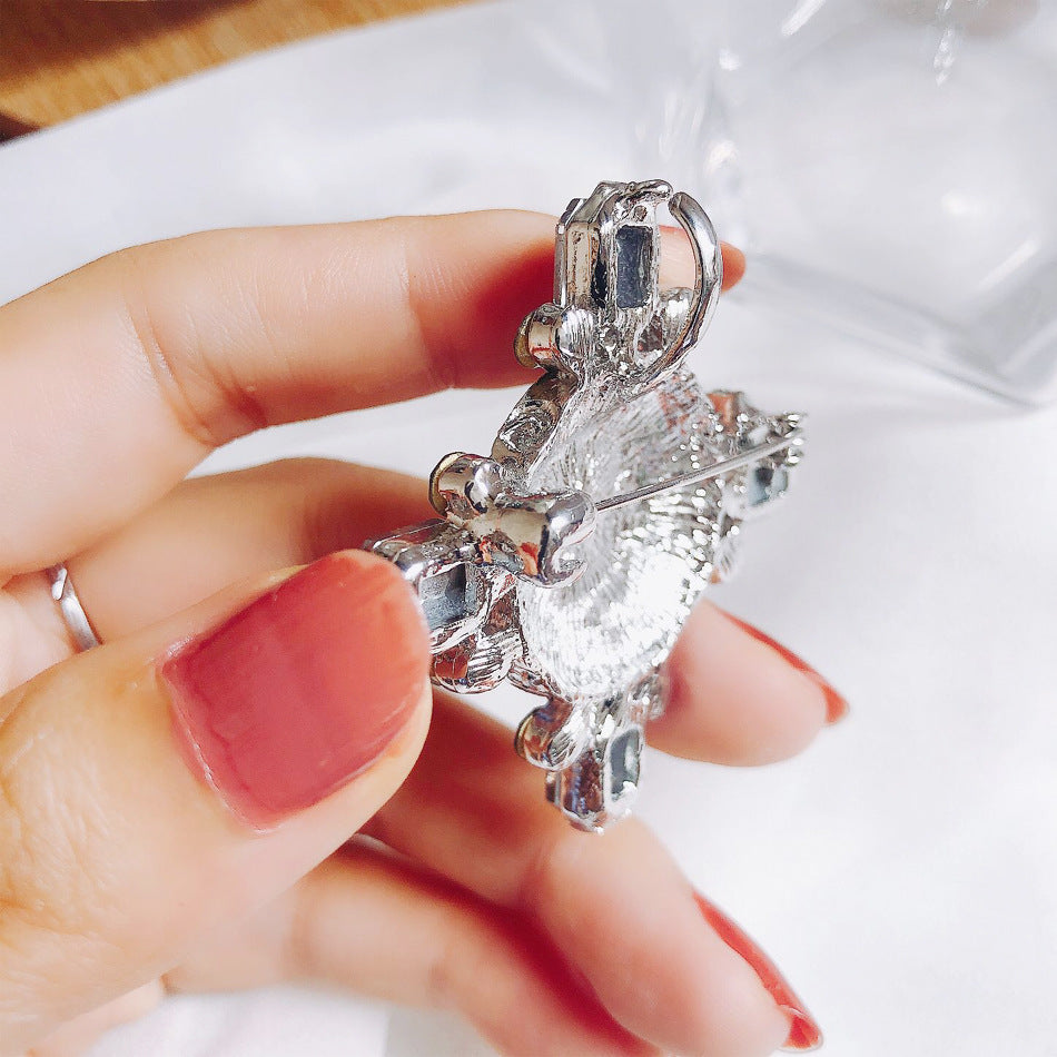 Baroque Relief Cross Brooch PA3438