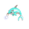 Dolphin Alloy Brooch PA3440