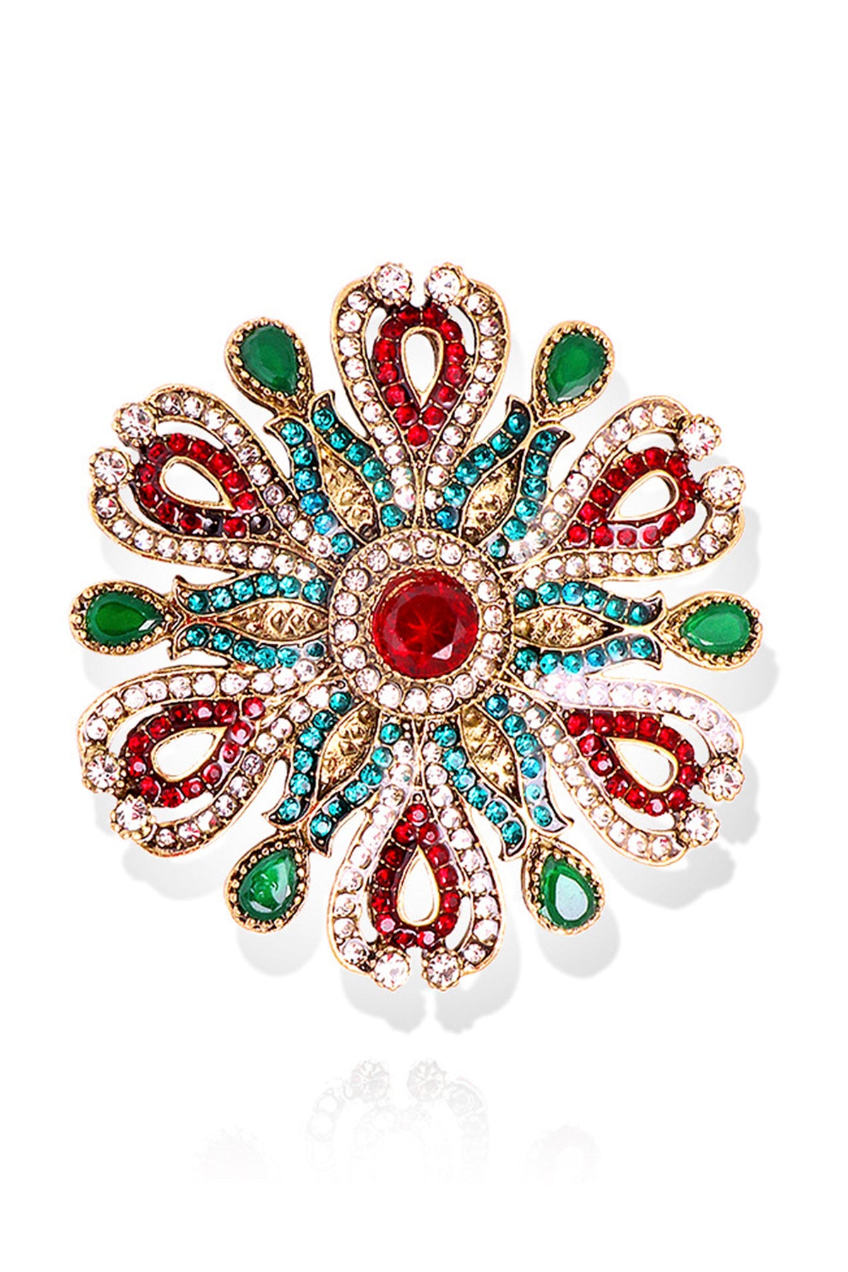 Flower Rhinestone Brooch PA3451