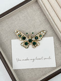 Butterfly Rhinestone Brooch PA3452