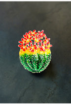 Cactus Rhinestone Brooch PA3454