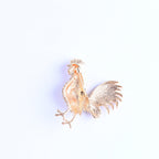 Rooster Rhinestone Alloy Brooch PA3482