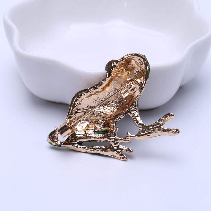 Frog Rhinestone-Embellished Alloy Brooch PA3486 - view 4