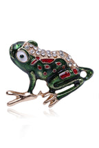 Frog Rhinestone-Embellished Alloy Brooch PA3486 - view 2