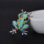Frog Rhinestone Brooch PA3487 - view 3