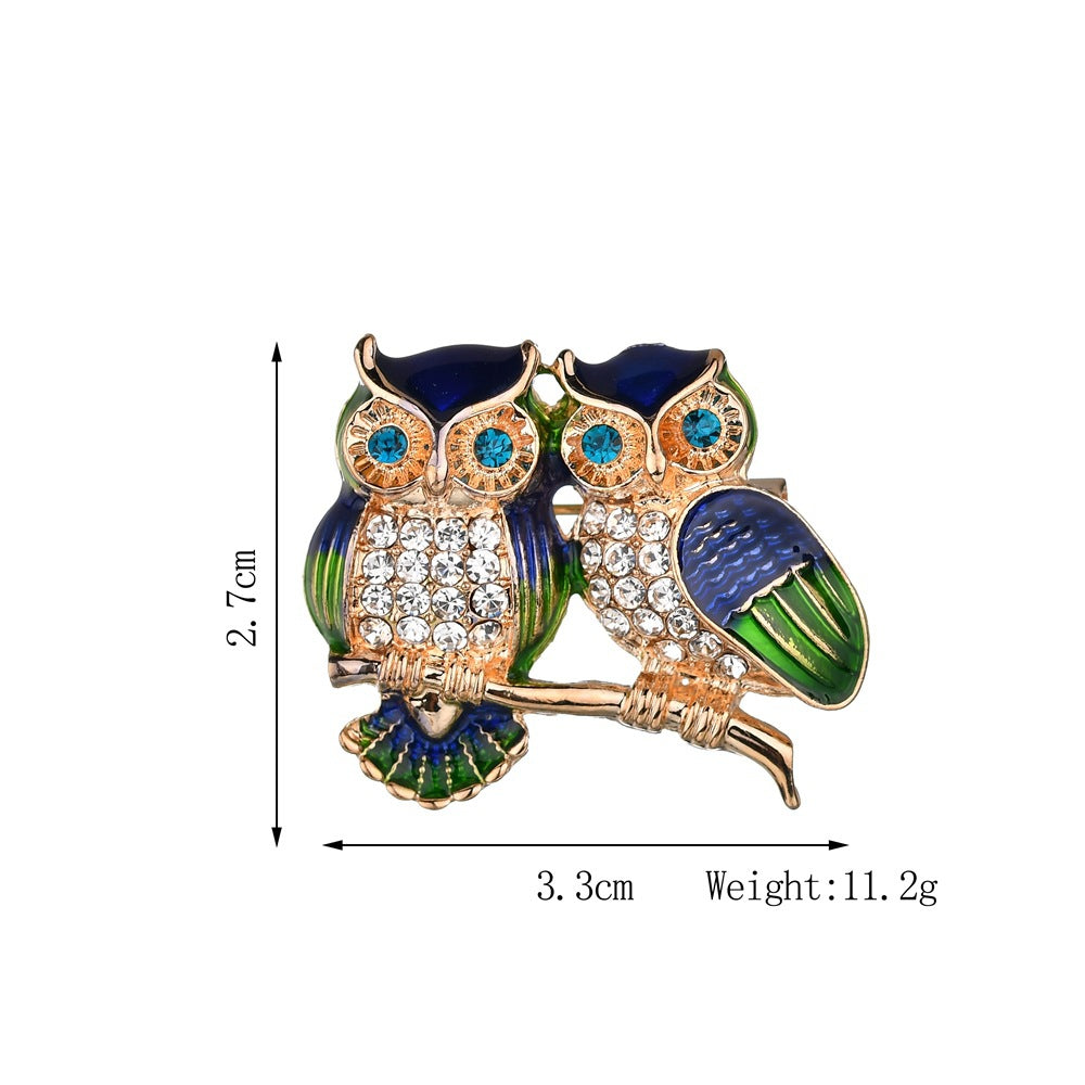 Owls Brooch PA3489 - view 4
