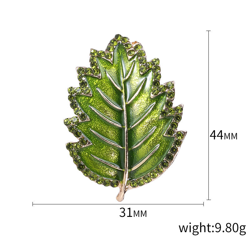 Leaf Alloy Brooch PA3497
